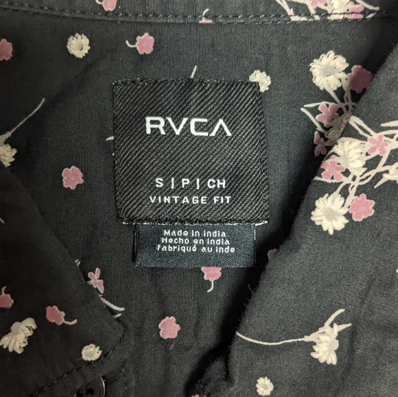 RVCA Short Sleeve Button Up S - Picture 3 of 5